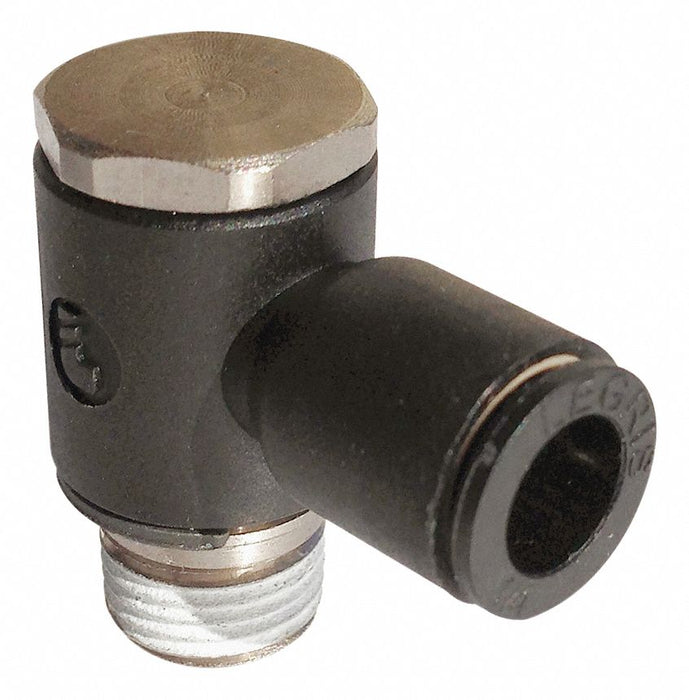 Elbow Nylon Push-Fit3/8 NPT1/4 PK10