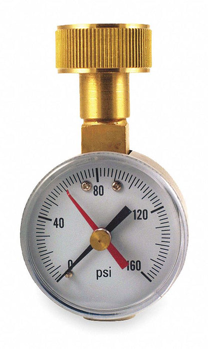N0288 Pressure Gauge Max Reading 2 In