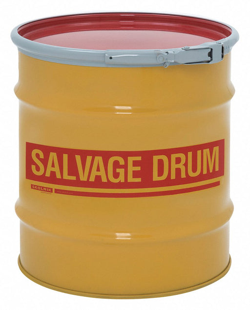 Salvage Drum Steel 21.5 in H Red
