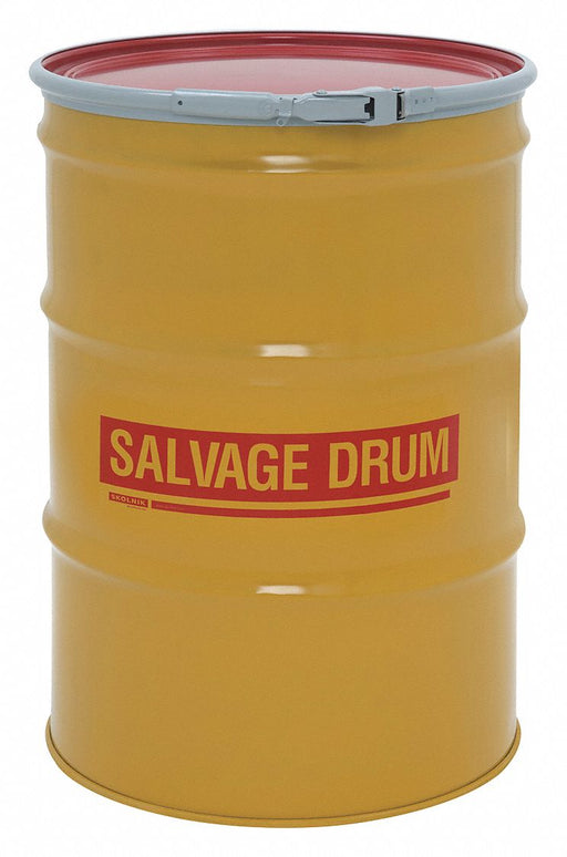 Salvage Drum Steel 34.5 in H Red