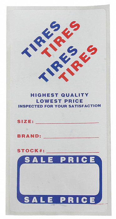 Adhesive Tire Lbl Roll Paper PK500