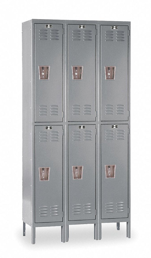 G7206 Lckr 2x3Lckr Drk Gry 78 x36 x12 UnAssm
