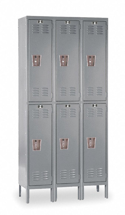G7211 Lckr 2x3Lckr Drk Gry 78 x36 x18 Assm