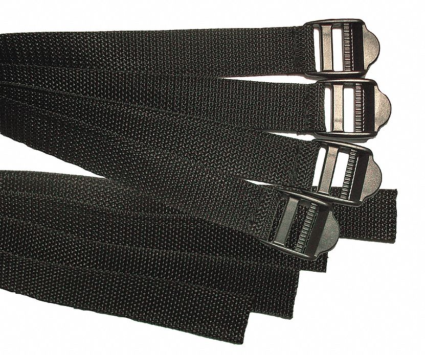 Replacement Strap 24 L x 1 W Black PK4