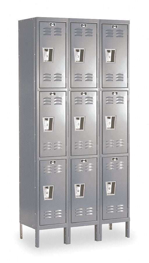 G7218 Lckr 3x3Lckr Drk Gry 78 x36 x12 UnAssm