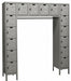 G3803 Lckr 6x6Lckr DrkGray 78 x72 x18 UnAssm