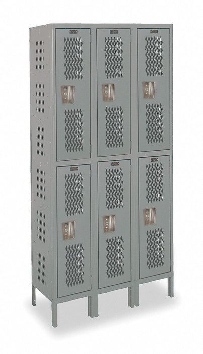 Lckr 2x3Lckr Drk Gry 78 x36 x18 Assm