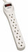 Outlet Strip Gray 9-7/16 in 6 Outlets