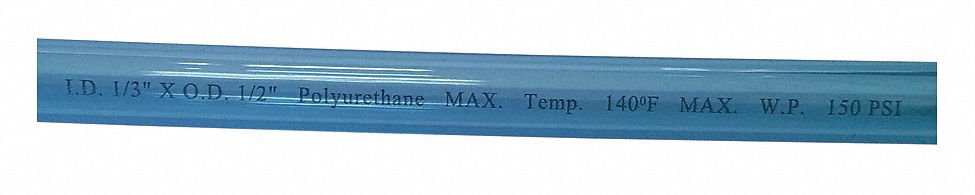 Tubing 1/2 In OD Polyurethane 100 Ft