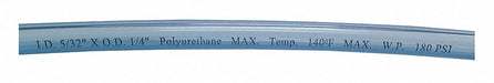 Tubing 1/4 In OD Polyurethane 100 Ft