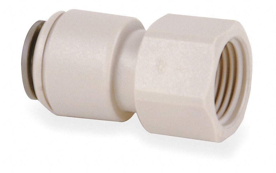Strt Acetal Push-Fit1/4 NPTF7/16 PK10