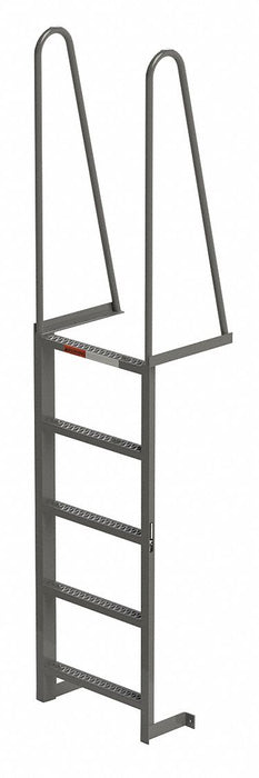 Walk-Thru Dock Ladder 5 Steps 4.5 ft H
