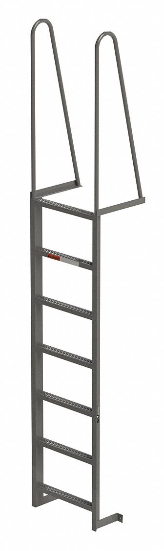 Walk-Thru Dock Ladder 7 Steps 120 In