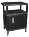 Audio-Visual Cart 200 lb Black 18 in L