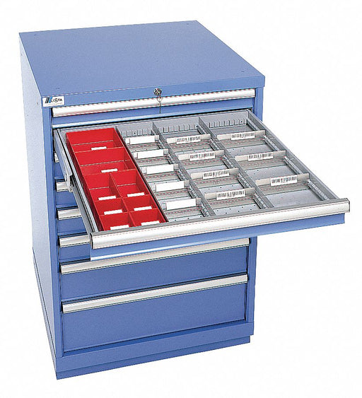 Mod Drwr Cab 41-1/2 H 10 Drwr Clssc Blue