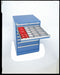 Mod Drwr Cab 59-1/2 H 14 Drwr Brght Blue