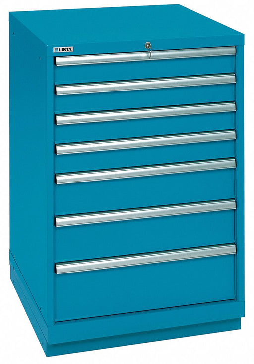 Mod Drwr Cab 41-1/2 H 7 Drwr Clssc Blue