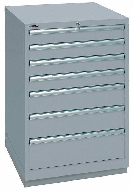 Mod Drwr Cab 41-1/2 H 7 Drwr Light Gray