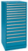 Mod Drwr Cab 59-1/2 H 14 Drwr Clssc Blue