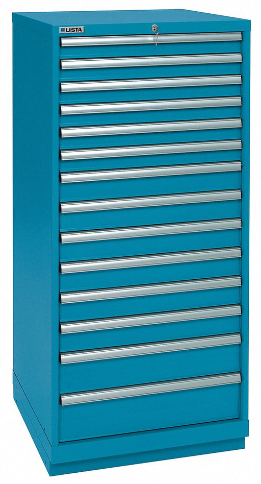 Mod Drwr Cab 59-1/2 H 14 Drwr Clssc Blue