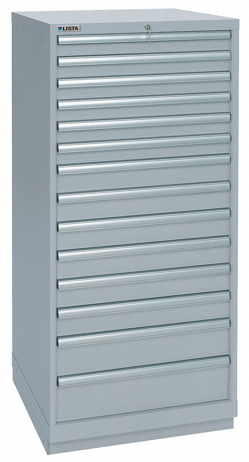 Mod Drwr Cab 59-1/2 H 14 Drwr Light Gray