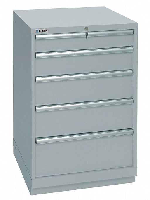 Mod Drwr Cab 41-1/2 H 5 Drwr Light Gray