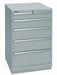 Mod Drwr Cab 41-1/2 H 5 Drwr Light Gray