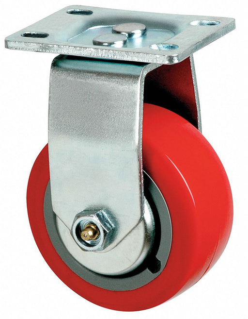 Plate Caster Rigid Polyurethane 5 5/8 H