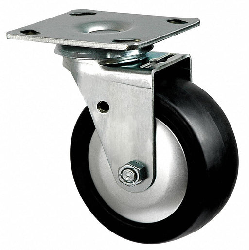 Plate Caster Swivel Polyolefin 5 5/8 H