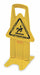 Floor Sign Yellow Polypropylene 25 in H