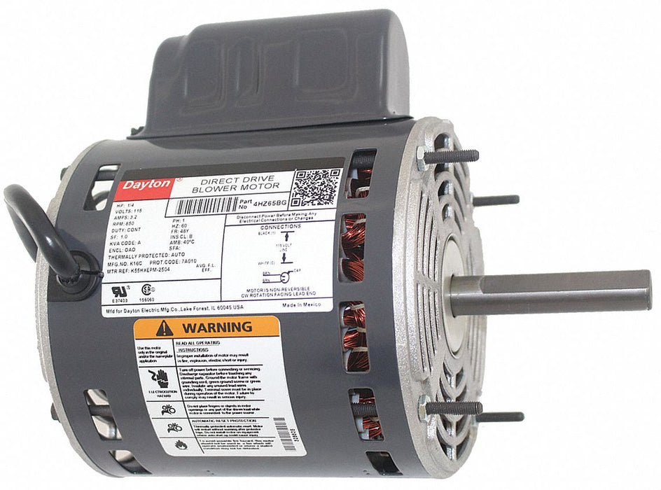 Direct Drive Blower Motor 1/4 hp