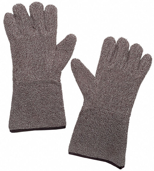 Heat-Resistant Gloves XL Brown/White PR