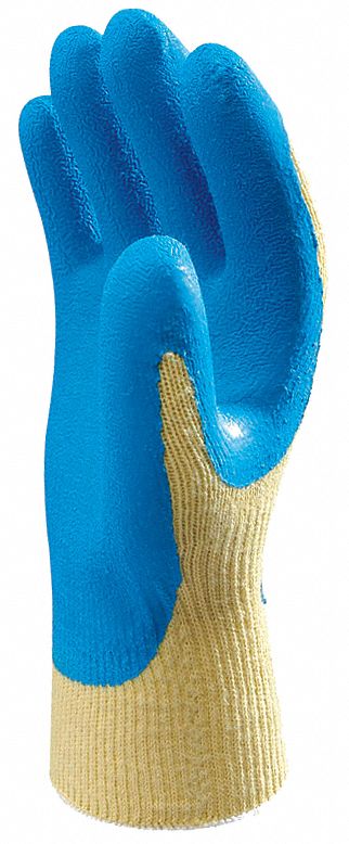 D1998 Coated Gloves Blue Yellow 2XL