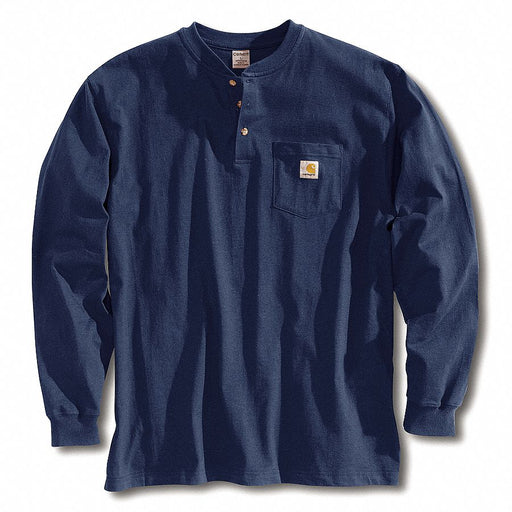 K7957 Long Sleeve Henley Navy L
