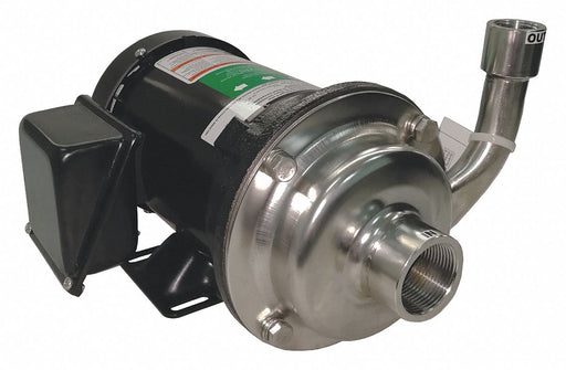Cntrfug Pmp 304SStl 3P 3/4in 3/4hp 58gpm