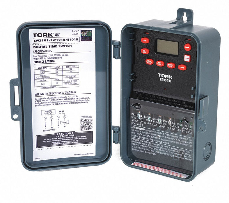 Electronic Timer Gray Plastic