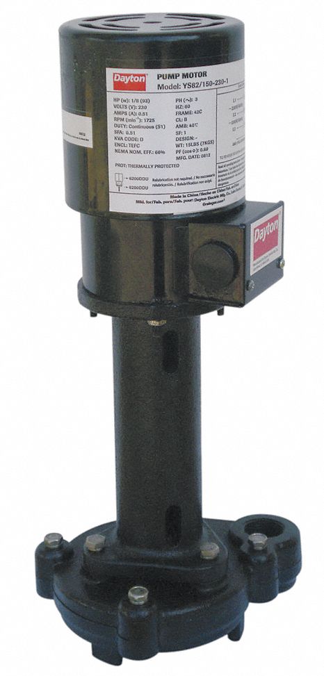 Machine Tool Pump 1/8 hp 230V AC