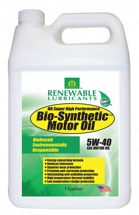 Engine Oil 5W-40 Bio-Synthetic 1gal