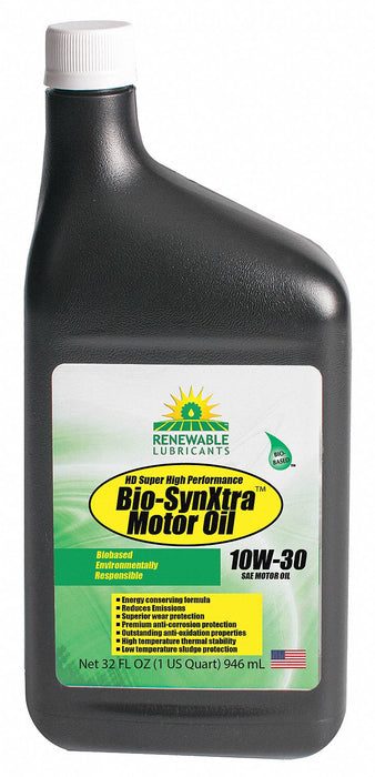 Engine Oil 10W-30 Bio-Synthetic 1qt