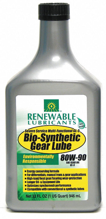 Gear Oil Bio-Synthetic 1 Qt. 80W90