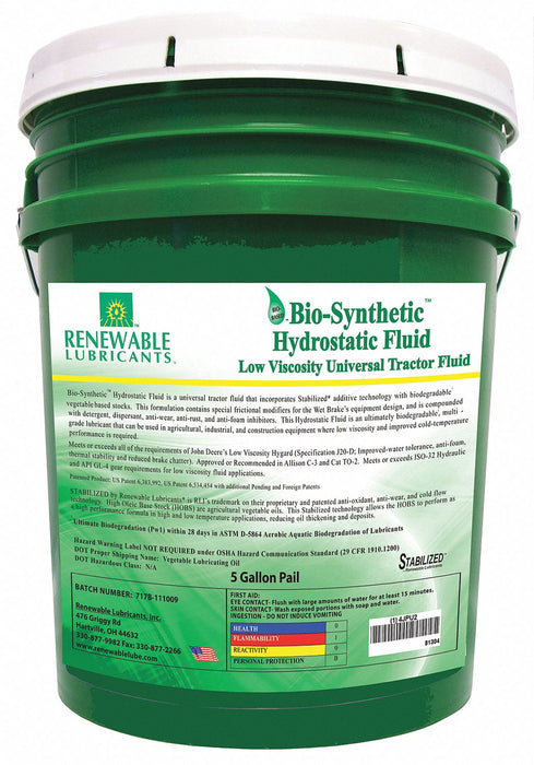 Tractor Hydraulic Fluid 5 Gal 5W 20