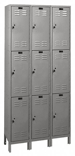 Lckr 3x3Lckr Drk Gry 78 x36 x12 UnAssm