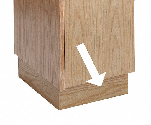 Pedestal Base Full Red Oak 4 x15 x18 