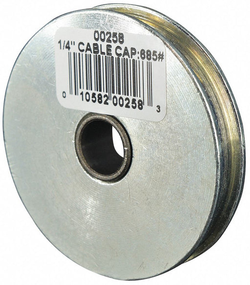 Sheave 685 lb Cap. 1/4 in Rope Diameter