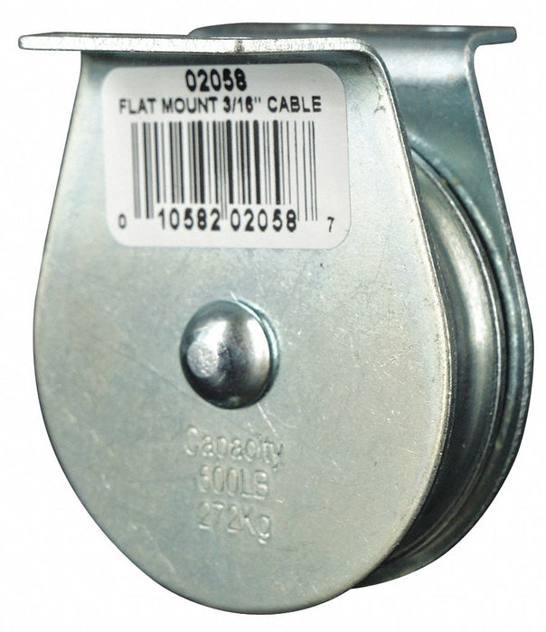 Pulley Block Bolt-On 3/16 in Rope dia.