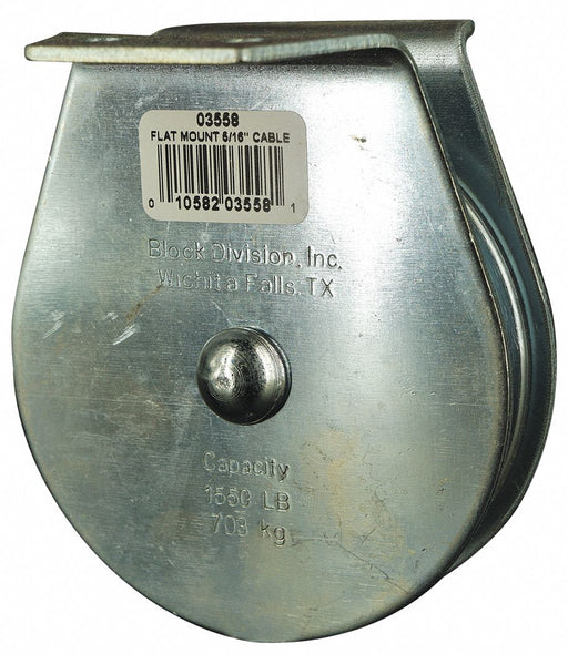 Pulley Block Bolt-On 5/16 in Rope dia.