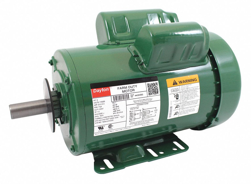 Farm Duty Mtr Cap Start TEFC 2HP 1725rpm