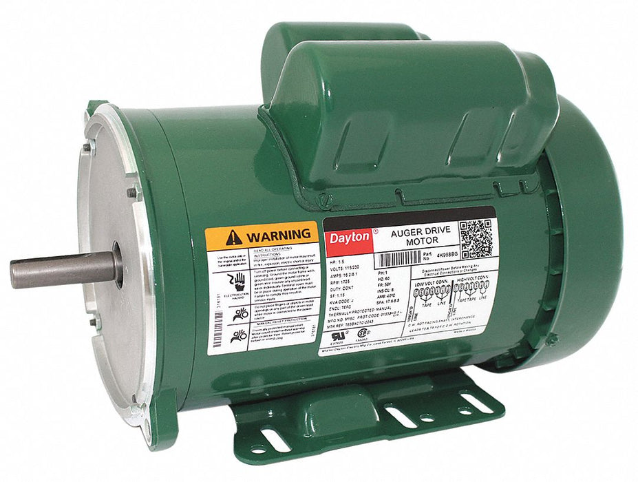 Frm Dty Mtr CapStrt TEFC 1-1/2HP 1725rpm