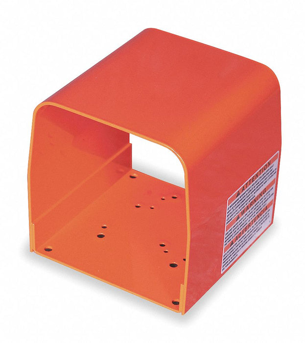 Foot Switch Guard Steel Orange