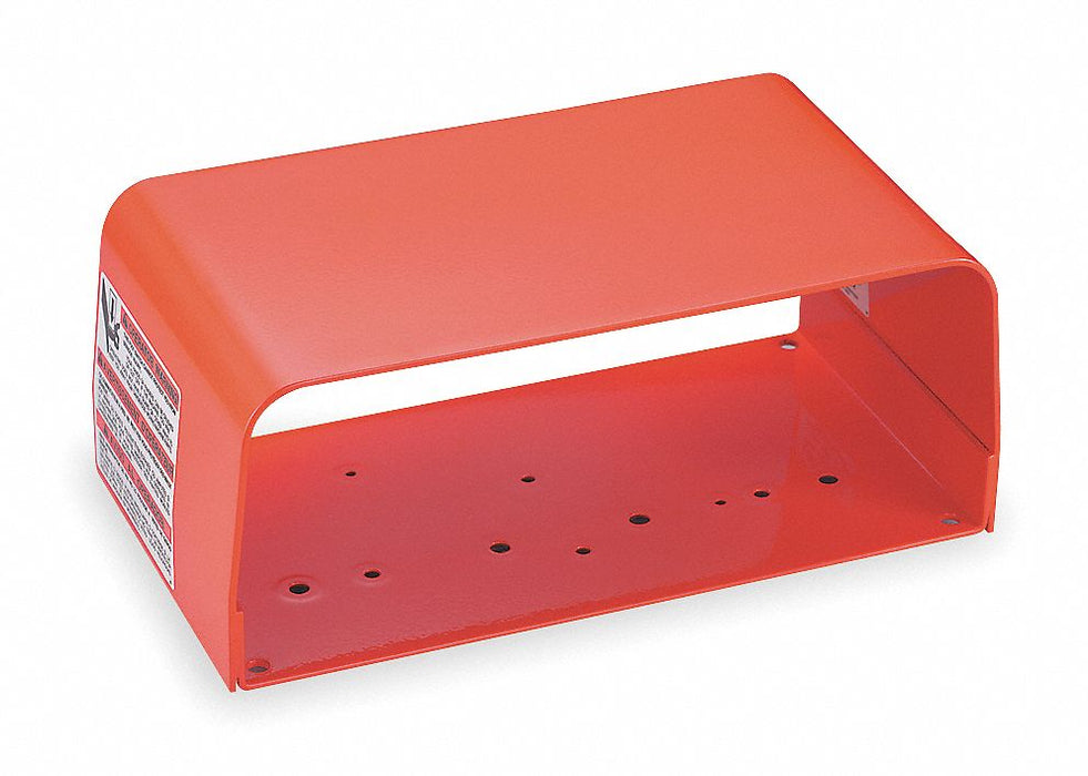 Foot Switch Guard Steel Orange